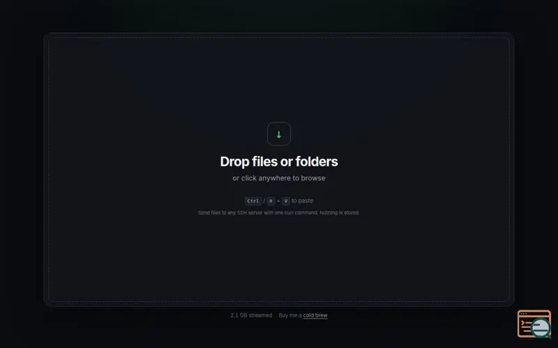 Screenshot of TermDrop