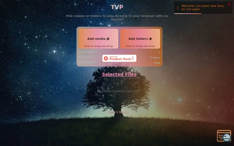 Screenshot of TVP