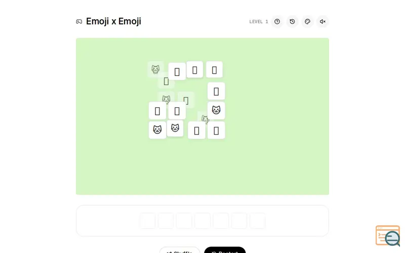 Screenshot of Emoji x Emoji