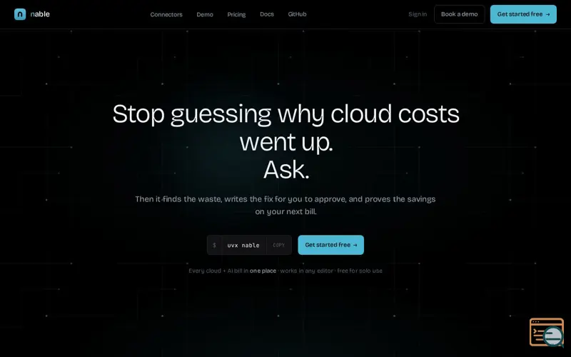 Screenshot of nable