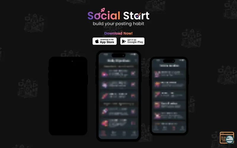 Screenshot of Social Start