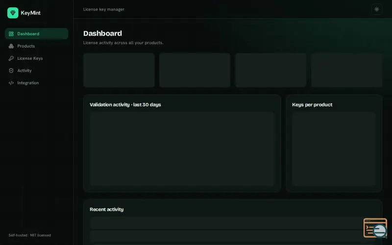 Screenshot of KeyMint — License Key Manager
