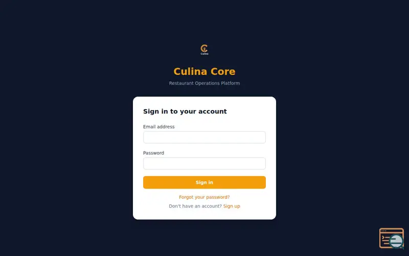 Screenshot of Culina Core