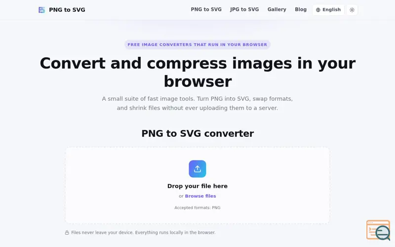 Screenshot of PNG to SVG
