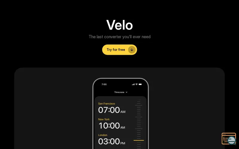 Screenshot of Velo Converter