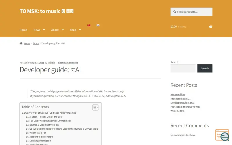 Screenshot of stAI: your Full‑Stack AI Dev Machine