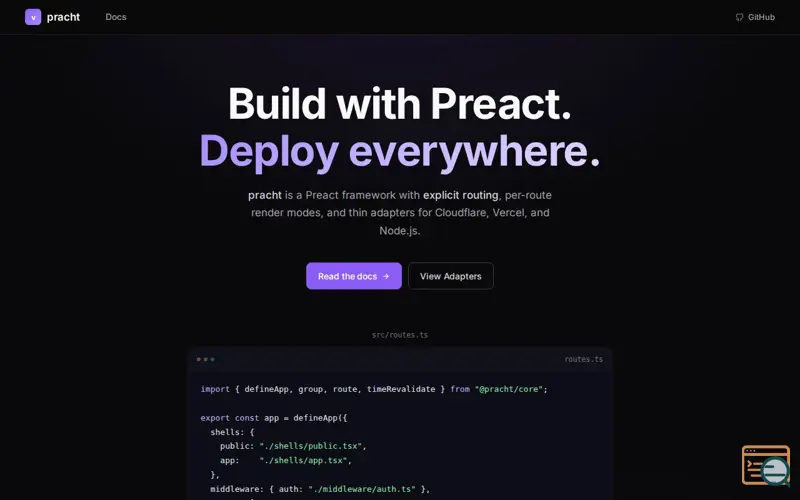 Screenshot of pracht