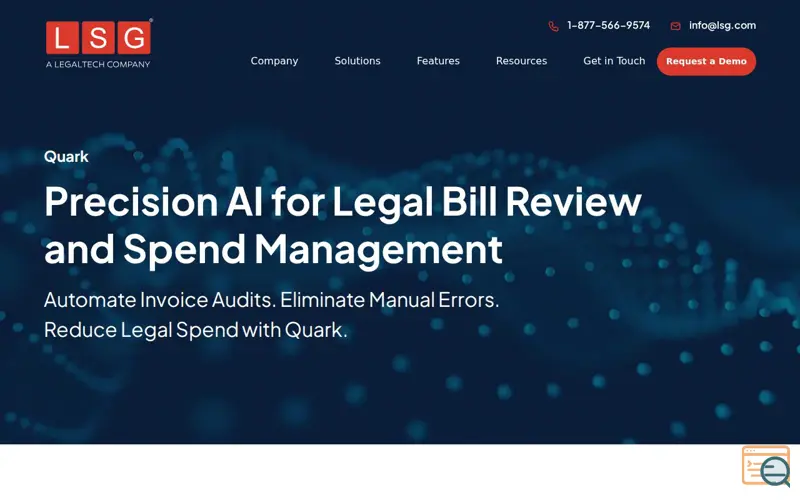 Screenshot of Quark- AI Legal Bill Review