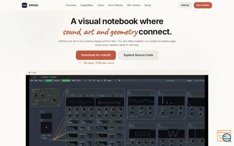 Screenshot of Infinite