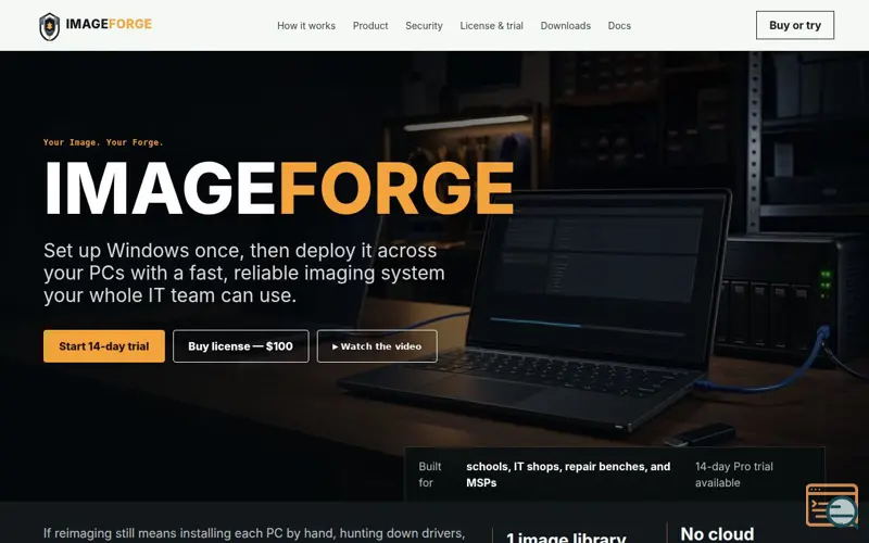 Screenshot of ImageForge