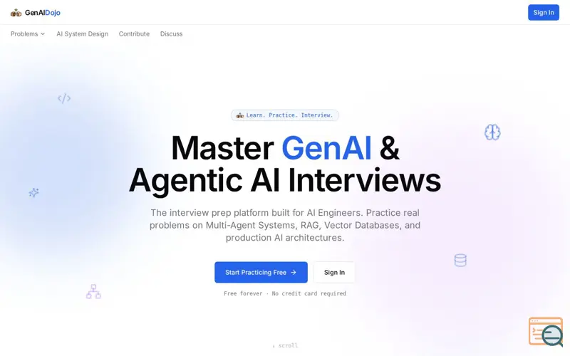 Screenshot of GenAIDojo