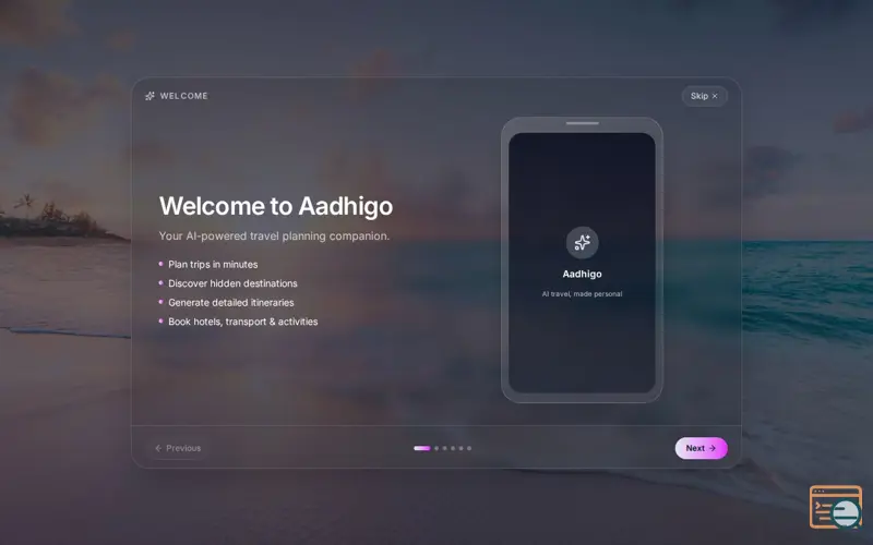 Screenshot of AADHIGO