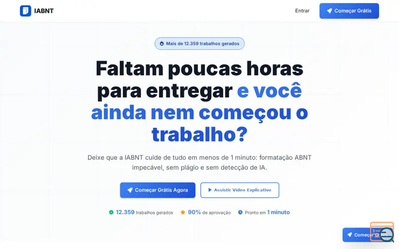 Screenshot of IABNT