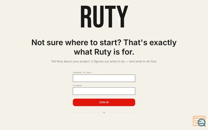 Screenshot of Ruty