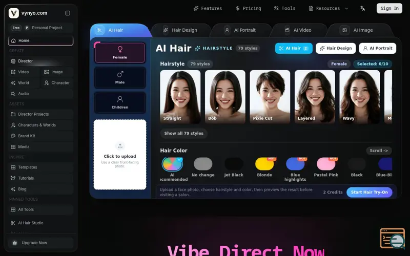 Screenshot of vynyo.com