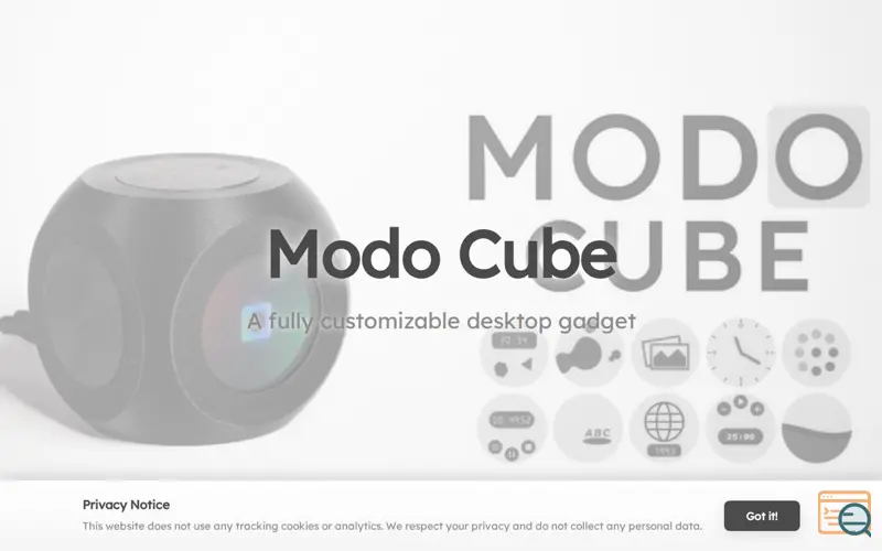 Screenshot of Modo Cube