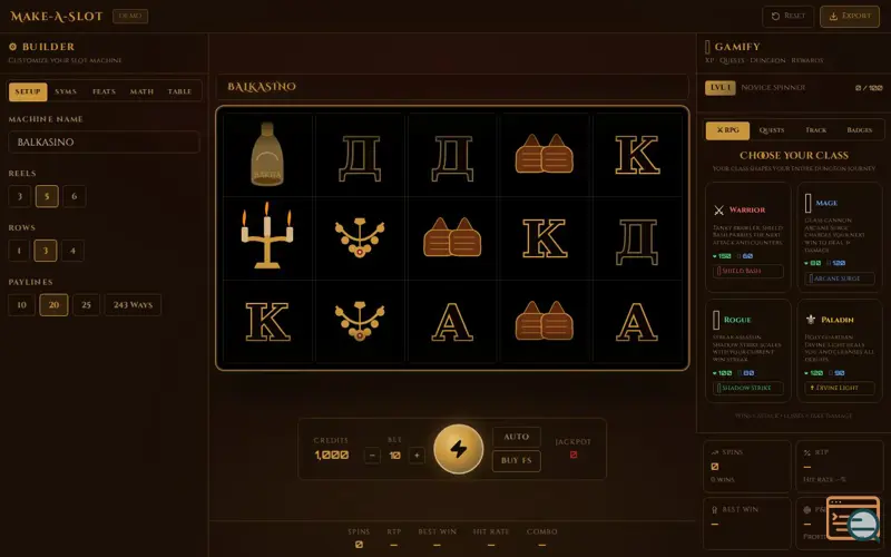 Screenshot of Make-A-Slot