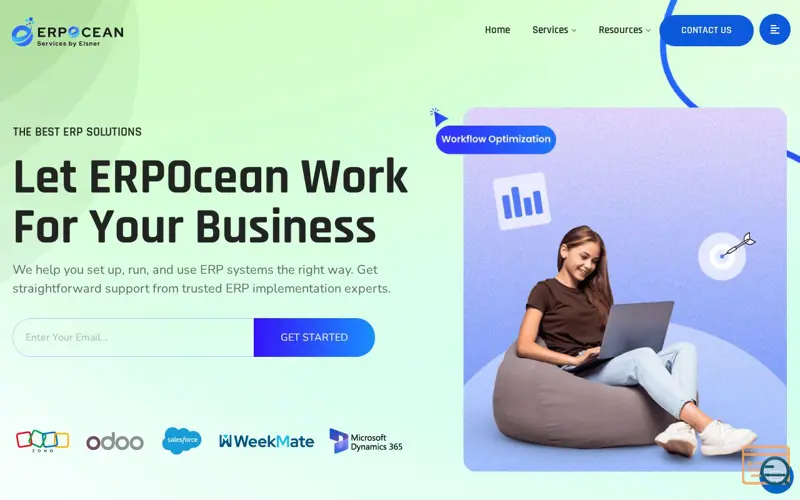 Screenshot of ERPocean -