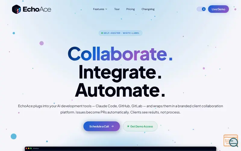 Screenshot of EchoAce