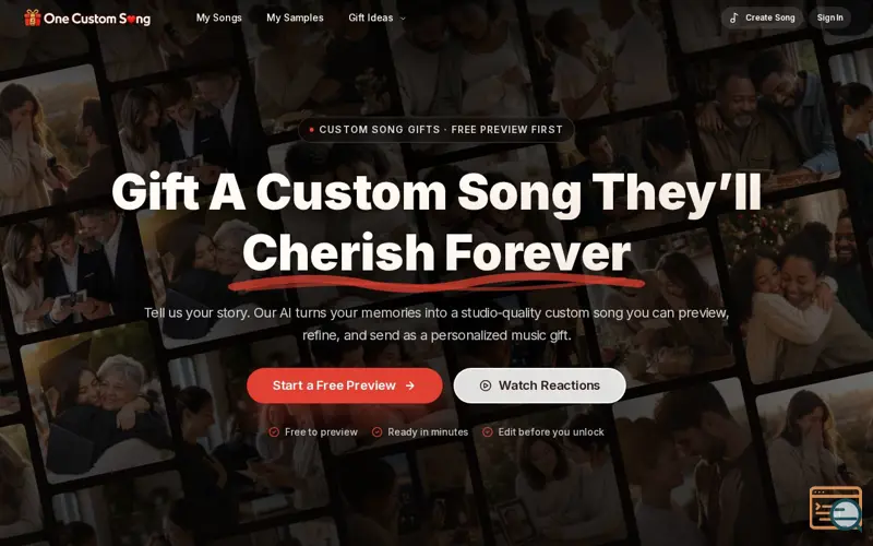 Screenshot of One Custom Song
