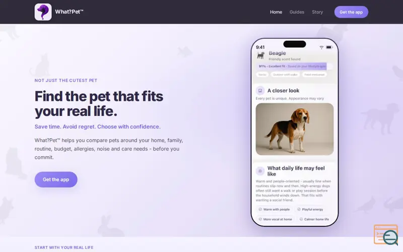 Screenshot of What?Pet