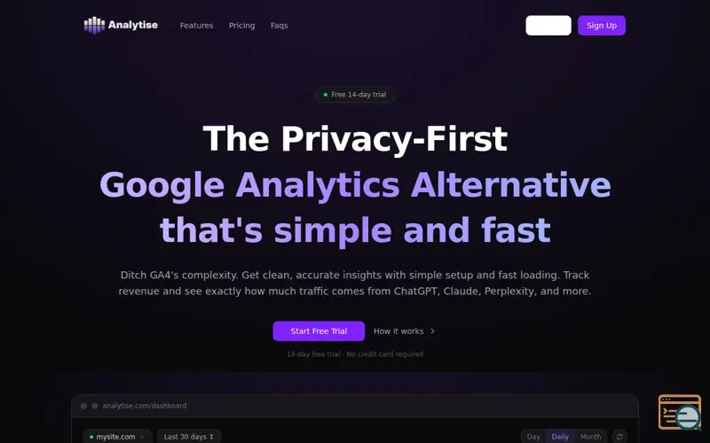 Screenshot of Analytise