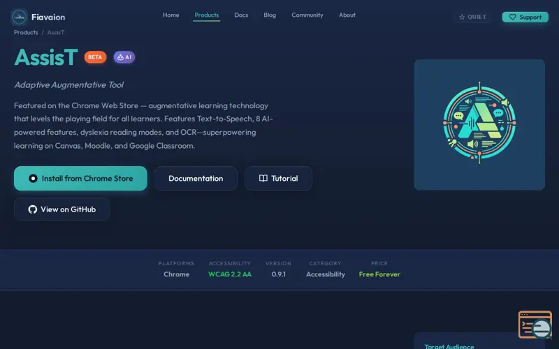 Screenshot of AssisT