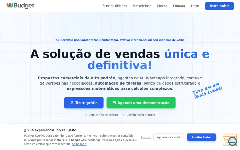 Screenshot of WBudget