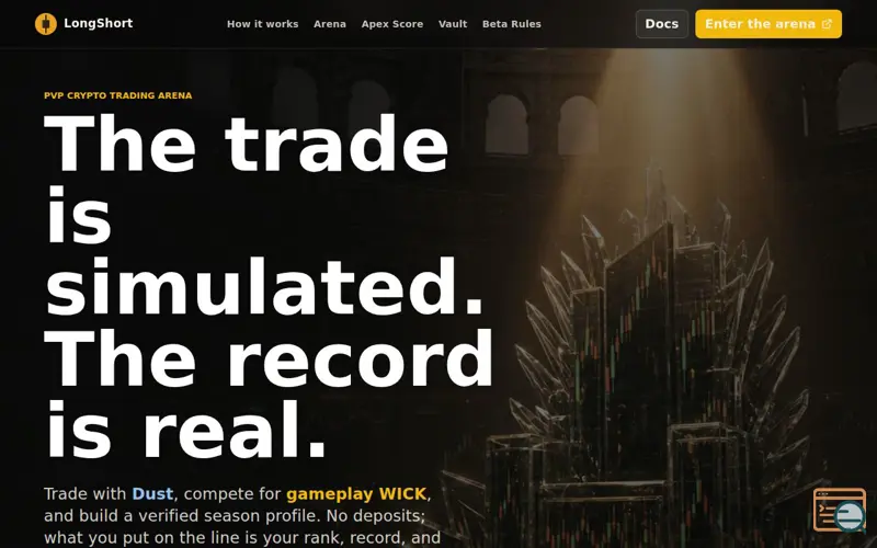Screenshot of LongShort