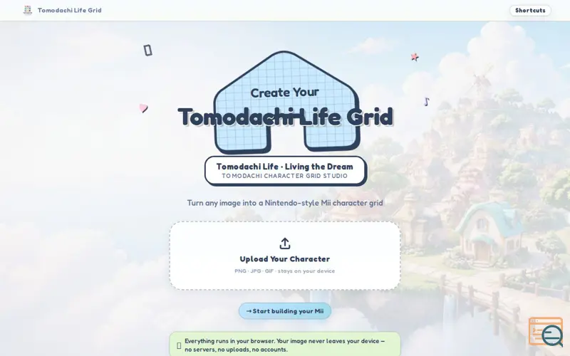 Screenshot of Tomodachi Life Grid