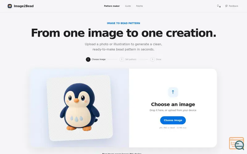 Screenshot of Image2Bead
