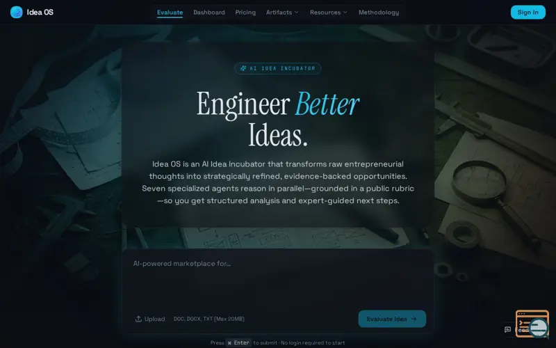 Screenshot of Idea OS