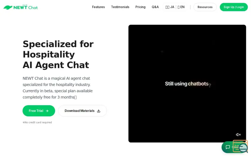Screenshot of NEWT Chat