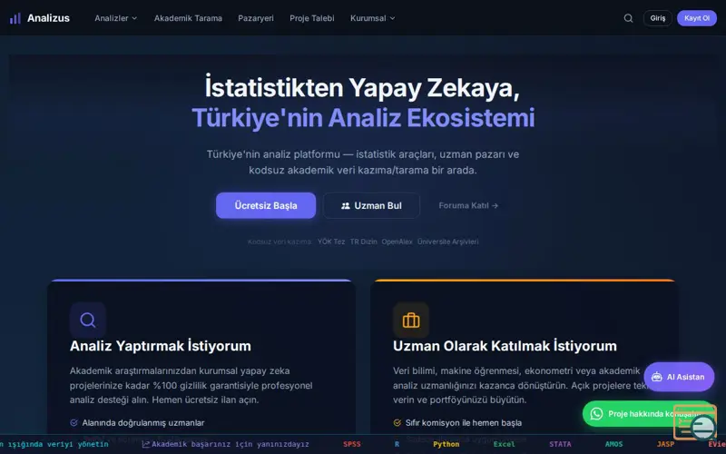 Screenshot of Analizus