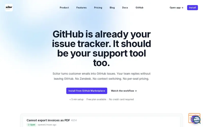 Screenshot of Scitor