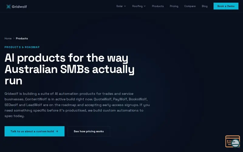 Screenshot of Contentwolf