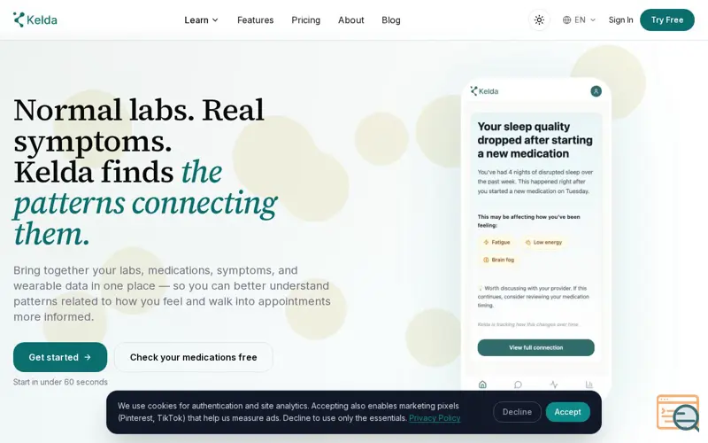 Screenshot of Kelda, a launch using Whop