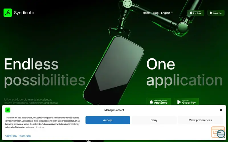Screenshot of Syndicate | Crypto Tools