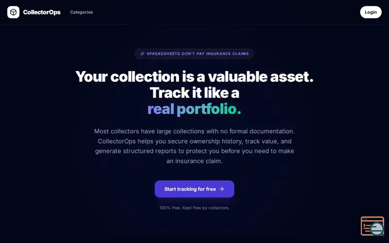 Screenshot of CollectorOps