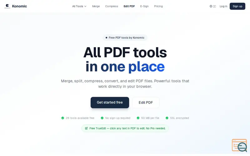 Screenshot of Konomic