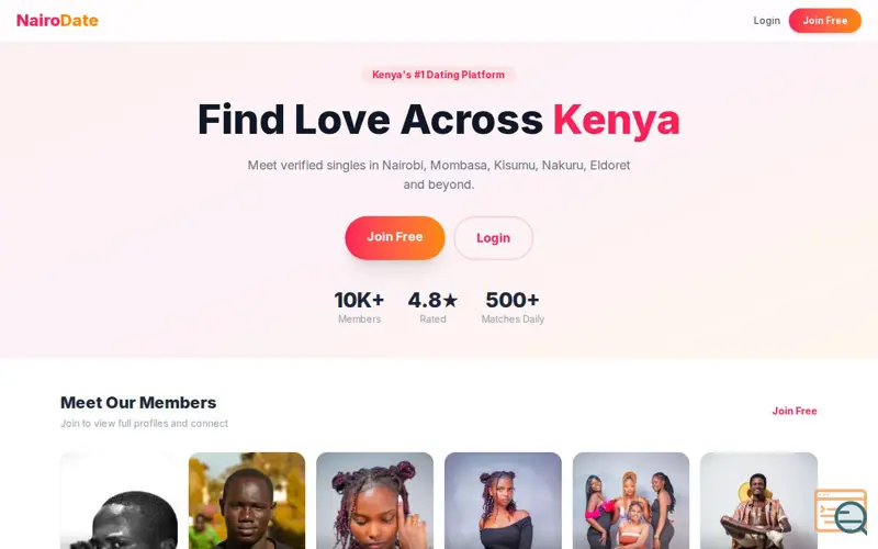 Screenshot of NairoDate