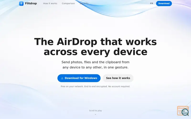 Screenshot of Flitdrop
