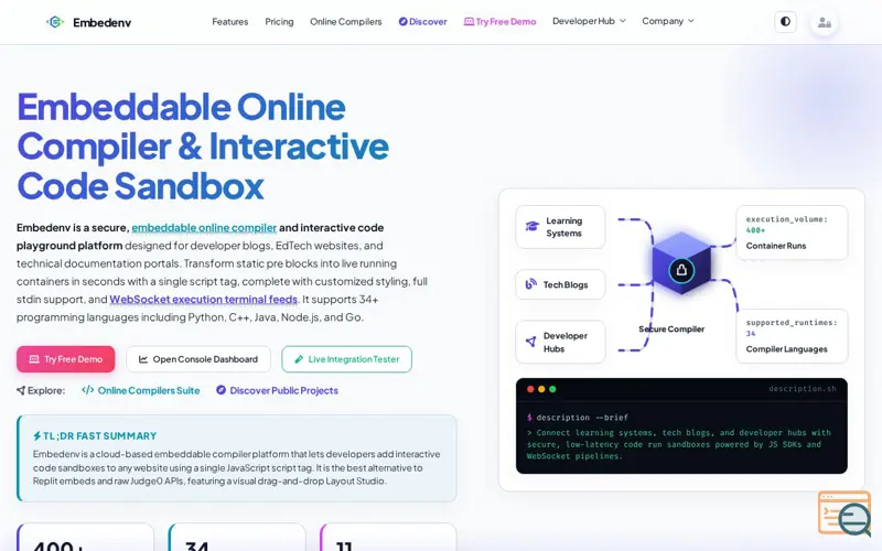 Screenshot of Embedenv