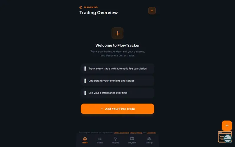 Screenshot of FlowTracker