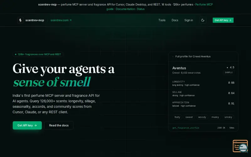Screenshot of scentrev-mcp