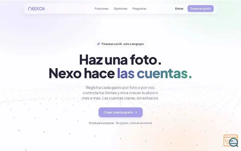 Screenshot of Nexo - Control de finanzas personales