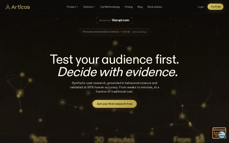 Screenshot of Articos