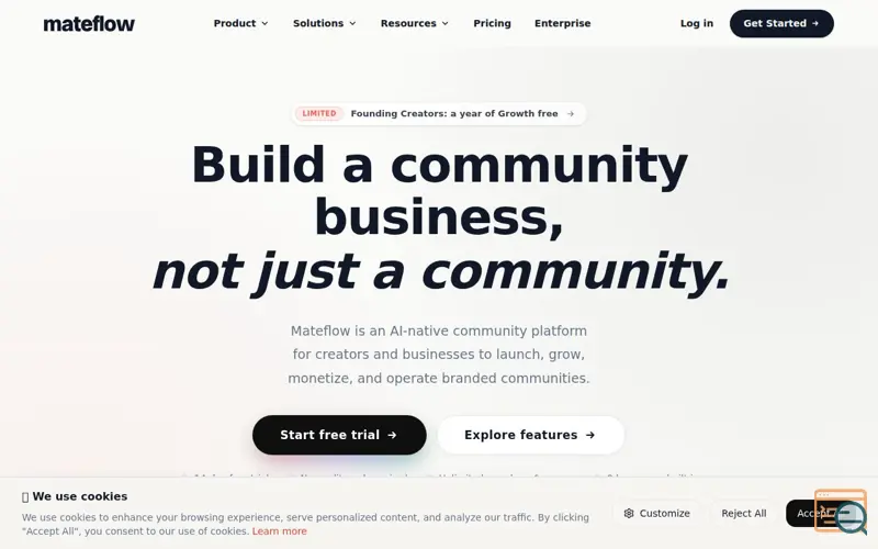 Screenshot of MateFlow