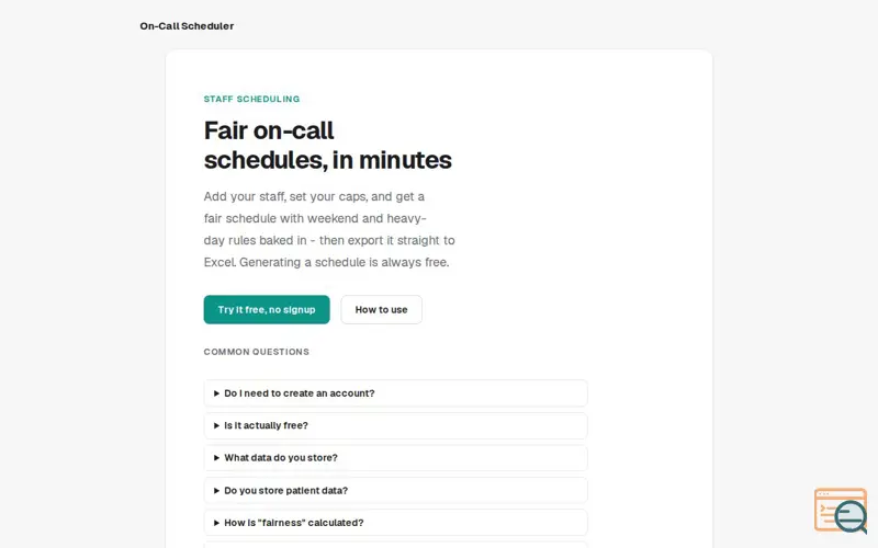 Screenshot of Fair on-call schedules, in minutes, a launch using PostHog