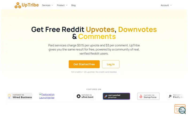 Screenshot of UpTribe